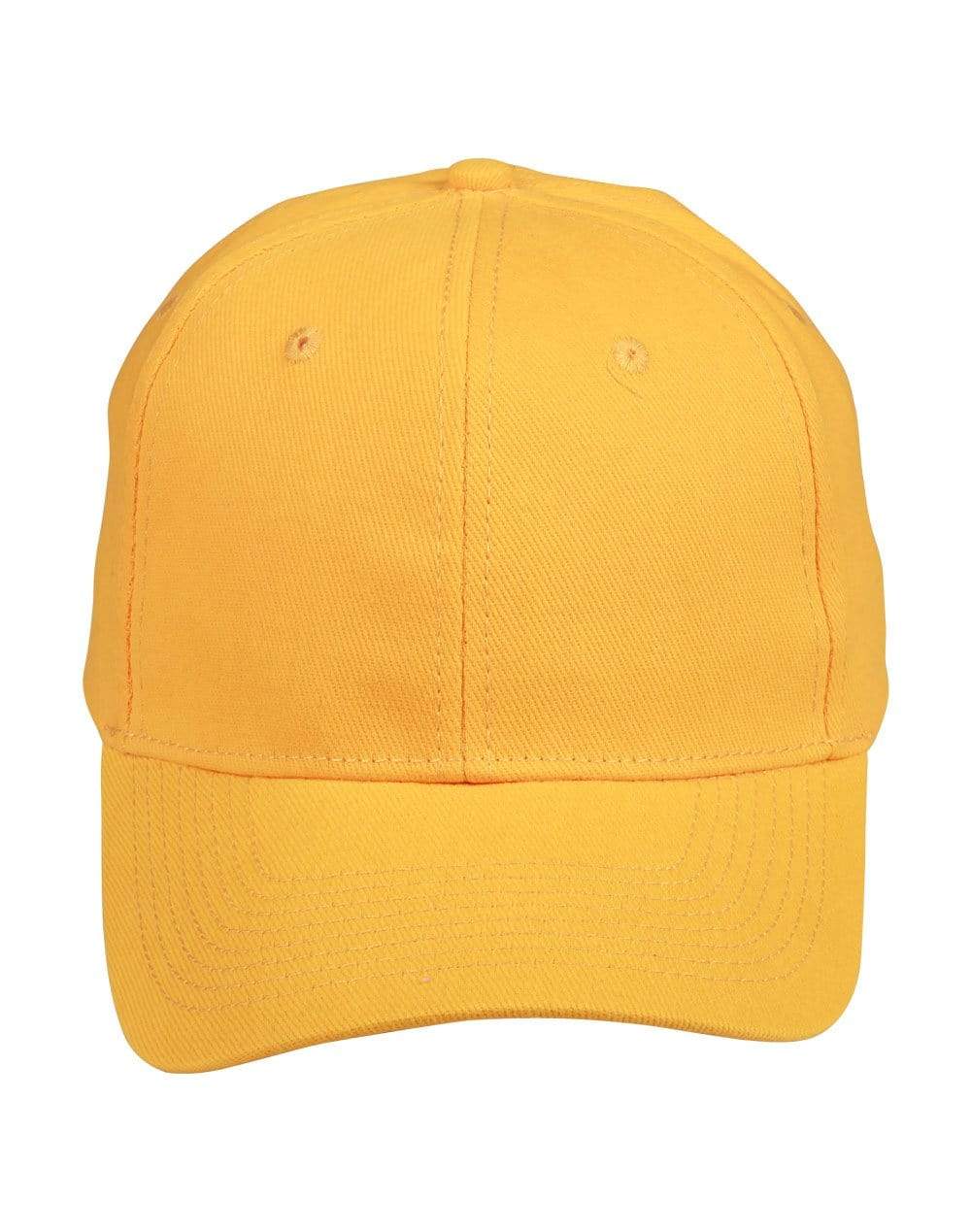 Heavy Brushed Cotton Cap Ch01 Active Wear Winning Spirit Gold One size 